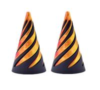Impossible Pyramid Passthrough Sculpture, 3D Printed Spiral Cone Toy,Pass Through Pyramid Fidget Toy, Mini Vortex Thread Illusion, Pyramid Passthrough Sculpture (A,2PCS)