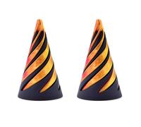 Impossible Pyramid Passthrough Sculpture, 3D Printed Spiral Cone Toy,Pass Through Pyramid Fidget Toy, Mini Vortex Thread Illusion, Pyramid Passthrough Sculpture (2PCS- A)