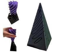 Impossible Pyramid Passthrough Sculpture,3D Printed Spiral Cone Toy,Pass Through Pyramid Fidget Toy, Egyptian Pyramid Display Statue,Stress Relief Desk Toy (#1)