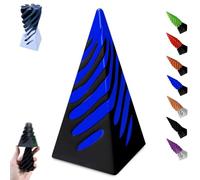 Impossible Pyramid Passthrough Sculpture,3d Pyramid Passthrough Sculpture,spiral Pyramid Sculpture,3D Impossible Pyramid Pass Through Anxiety Relief Toy,Combination Rotating Pyramid for Desktop Gift