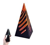 Impossible Pyramid Passthrough Sculpture, Pass Through Pyramid Fidget Toy, 3D Printed Spiral Cone Toy Pyramid Passthrough Sculpture, Desktop Decor Souvenir Gift (Piramide*1)