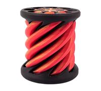 Impossible Pyramid Passthrough Sculpture, Printed Rotating spirals Cone Fidget Toy, Pass Through Pyramid Fidget Toy, Thread Illusion Pyramid Display Statue, Desktop Decor Souvenir
