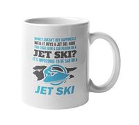 Impossible to Be Sad on Jet Ski. Water Sports Coffee & Tea Gift Mug