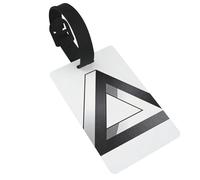 Impossible Triangle Luggage Tags for Suitcases - Durable PVC ID Tags with Detachable Straps for Travel, Backpack, Golf Bag, Anti-Loss
