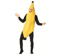 Imposta Costume - Ultimate Banana Costume - Adult One Size | Classic yellow unisex fruit tunic for Halloween, festivals, parties, group themes and humorous fancy dress