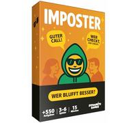 Imposter Who is the Imposter? +550 Tasks The Viral Party Game Bluffing, Guessing & Laughter for Game Nights & Parties Funny Card Game for Friends & Family from 12 Years