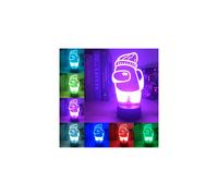 Impostor Night Light Among Us Game 7Color Acrylic LED Touch Table Lamp