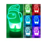 Impostor Night Light Among Us Game 7Color Acrylic LED Touch Table Lamp Xmas Gift