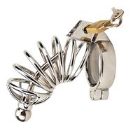 Impound Corkscrew Male Chastity Device with Penis Plug