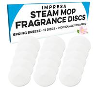 IMPRESA 15 Pack Replacement Steam Mop Scent Discs for Bissell® Powerfresh® and Symphony™ Series, Including 1940, 1806 and 1132 Models - Spring Breeze Fresh Fragrance Scented Pads