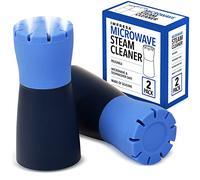 IMPRESA 2 Pack Blue Microwave Steam Cleaner - Effortless Cleaning, Fresh & Natural, Quick Clean & Eco-Friendly, For Microwave, 5 Min Heat Time