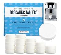 IMPRESA [20 Pack] Espresso Machine Descaler Tablets to Remove Mineral Build Up - Descaling Tablets intended for Breville, Jura, Miele, and Other Espresso Makers - Descale Espresso Cleaning Tablets