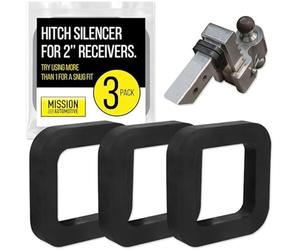 Impresa 3 Pack - 2 Inch Hitch Receiver Silencer Pad for Adjustable Ball Mounts - Reduce Rattle, Eliminate Noise and Provide Cushion Between receivers and Tow hitches
