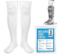 IMPRESA [3 Pack] Replacement Sock Liner for Aircast Compression Walking Boot or Walker Brace - Breathable Orthopedics Socks for Cast Boot - Walking Boot Socks for Women and Men - One Size Fits Most