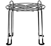 Impresa Extra Tall Countertop Stand for Water Filter - Medium Silver Stainless Steel - Gravity Filter System Stand with Non-Skid Feet & Raised Edges - Fits Big Berkey, Royal & Travel Berkey Systems
