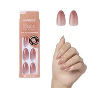 imPRESS Color Bare but Better Press-On Nails, No Glue, Pink, Medium Almond, 33 Ct.