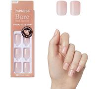 imPRESS Color Bare but Better Press-On Nails, No Glue, Pink, Short Square, 33 C