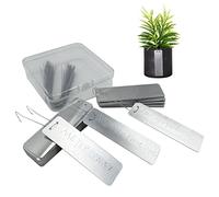 Impress-o-Tags Labels - and Portable Waterproof Aluminum Plant Tags | Double-Sided Write Metal Labels for Outdoor, Gardening, and High Durability, Pack of Anulely