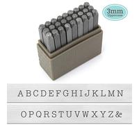 ImpressArt - Basic Typewriter Uppercase 3mm Metal Stamp Letter Set for Metal Stamping Projects and Jewelry Stamping