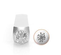 ImpressArt Design Stamps, Metal Punch Stamp 'Dandelion' 6mm (1/4 Inch) Design, 1-Pack