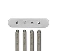 ImpressArt - Good Luck (4 Pack) Signature Metal Stamps Pack, Tools for Metal Hand Stamping Craft Projects & DIY Jewelry Making (4mm)