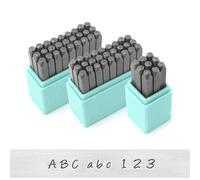 ImpressArt -The Original Basic Bridgette Letter & Number Metal Stamping Kit - (63 Piece Punch Set) Complete Set of 3 Metal Stamps - Uppercase/Lowercase/Number - 3MM