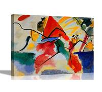 Impression 5 By Wassily Kandinsky Canvas Pictures Framed Prints Wall Art Home Office Work Artwork 51 x 38cm (20 x 15 inches)
