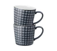 Denby Impression Charcoal Set Of 2 Diamond Large Mug