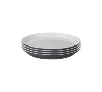 Impression Charcoal Blue Medium Plates - Set Of 4 -