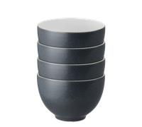 Impression Charcoal Blue Set Of 4 Deep Noodle Bowls -