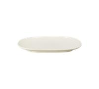 Impression Cream Spiral Medium Oblong Platter -