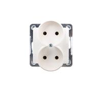Impression Double Socket B/U Ecru GP-2YR/m/27