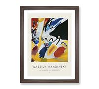 Impression Iii By Wassily Kandinsky Exhibition Museum Painting Framed Print | A2 Walnut Framed Wall Art | Ready to Hang | Modern Historical Picture | Living Room Bedroom Lounge Office