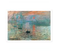 Impression, Sunrise Claude Monet Art Print, Classic Art Painting Poster, Impressionism Art Exhibition Modern Wall Art, Minimalist Home Decor Picture Artwork, A2 (Print Only) - 59.4x42cm