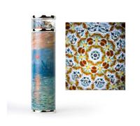 Impression Sunrise Handmade Rotatable Kaleidoscope,5.5" Full Visual Kaleidoscope Adult,Natural Crystal and Stone Gems Oil-Filled Core Box,Vintage Gift Box,Wedding Anniversary Birthday Gift