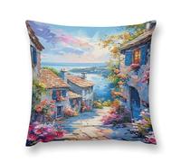 Impressionism Style (13) Double-Sided Pillowcase | Short Plush Ultra Soft Cozy Decorative Throw Pillow Cover | Style 16x16in(40x40cm) | for Sofa, Bedroom & Living Room