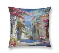 Impressionism Style Double-Sided Pillowcase | Short Plush Ultra Soft Cozy Decorative Throw Pillow Cover | Style 12x12in(30x30cm) | for Sofa, Bedroom & Living Room