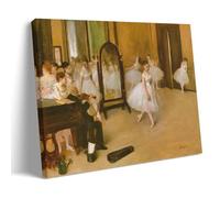 Impressionist The Dancing Class by Edgar Degas Wall Art Print - Ballerinas And Violinist Scene Reproduction Frame 20x30inch(50x75cm)