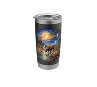 Impressionist Wildlife Forest Animals Bear Moose Wolf Stainless Steel Insulated Tumbler