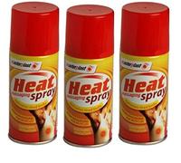 Impressions 3 X 150ml Heat Massaging Spray - Deep Muscular Fast Relief for Sports Sprains & Injuries - Unisex Adults with Muscle Pain or Injuries