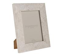 Impressions 5x7 White Marble-Effect Photo Frame by Juliana - Rectangular MDF Picture Frame for Tabletop or Wall - Elegant Modern Home Décor Display
