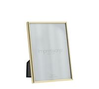IMPRESSIONS Brass Finished Photo Frame Oblong Thin - 5"X 7" in Metallics IMPRESSIONS Metallics