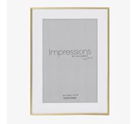 Impressions Brushed Brass Finish 4x6 Inch Photo Frame FS43846