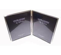 IMPRESSIONS BY JULIANA SILVER DOUBLE PHOTO FRAME 8175 6''x8'' by Picture Frames