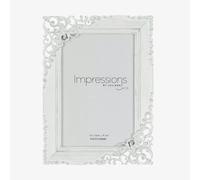 Impressions Cream Metal 4x6 Inch Photo Frame FS18546