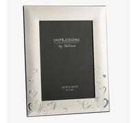 Impressions Juliana Silver Plated Hearts 6x8 Inch Photo Frame FS110168