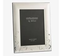 Impressions Juliana Silver Plated Hearts 8x10 Inch Photo Frame FS110180