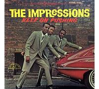 IMPRESSIONS LP, KEEP ON PUSHING, US ISSUE EX/EX VINYL
