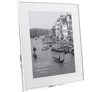 Widdop Photo Frame Impressions – Narrow Silver-Plated 6" x 8" with White Mount Border