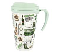 Impressions of Ireland White and Green Travel Cup with Handle